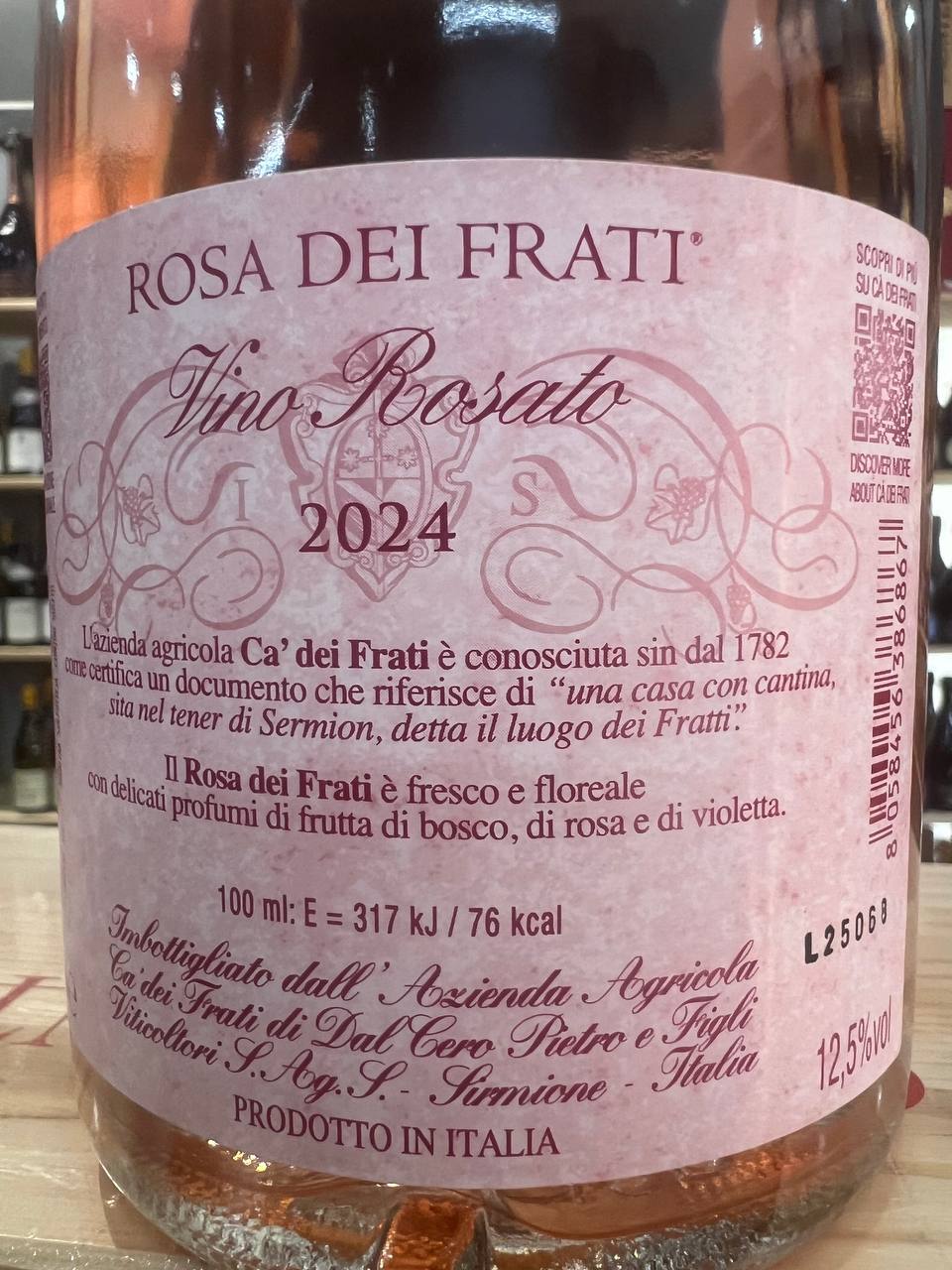 Rosa dei Frati 2024 Vino Rosato Ca' Dei Frati