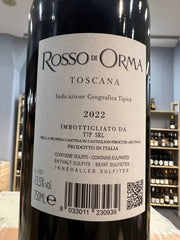 Rosso di Orma 2022 –Tenuta Sette Ponti
