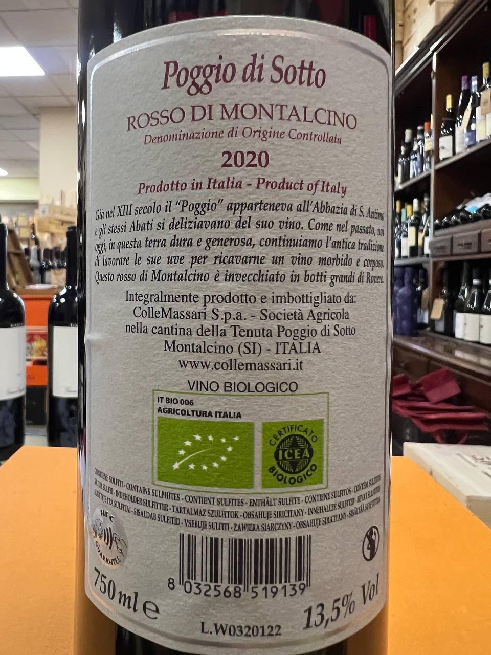 Rosso di Montalcino 2020 Poggio di Sotto
