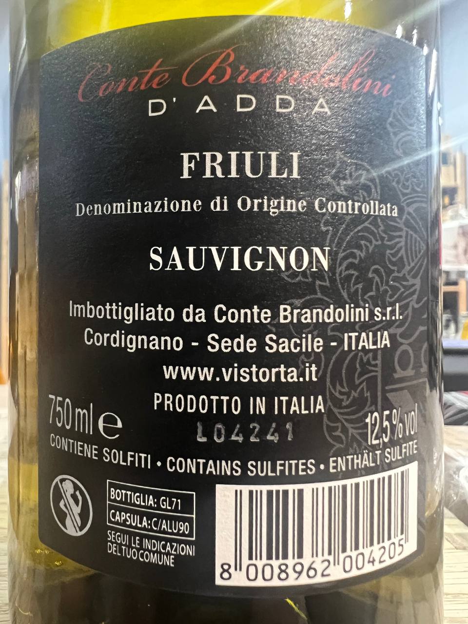 Sauvignon Conte Brandolini D'Adda 2023 - Friuli DOC