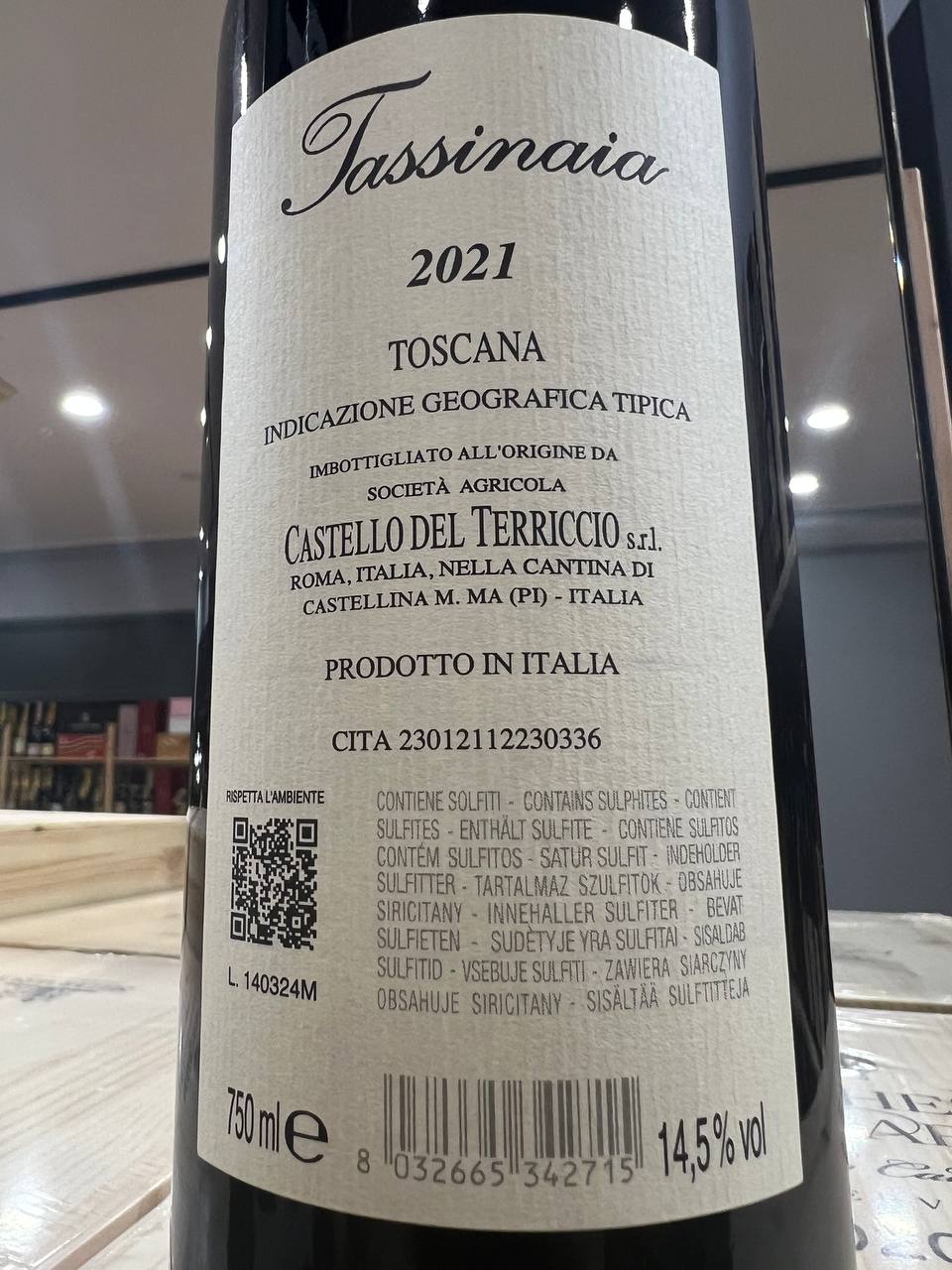 Castello Del Terriccio Tassinaia 2021