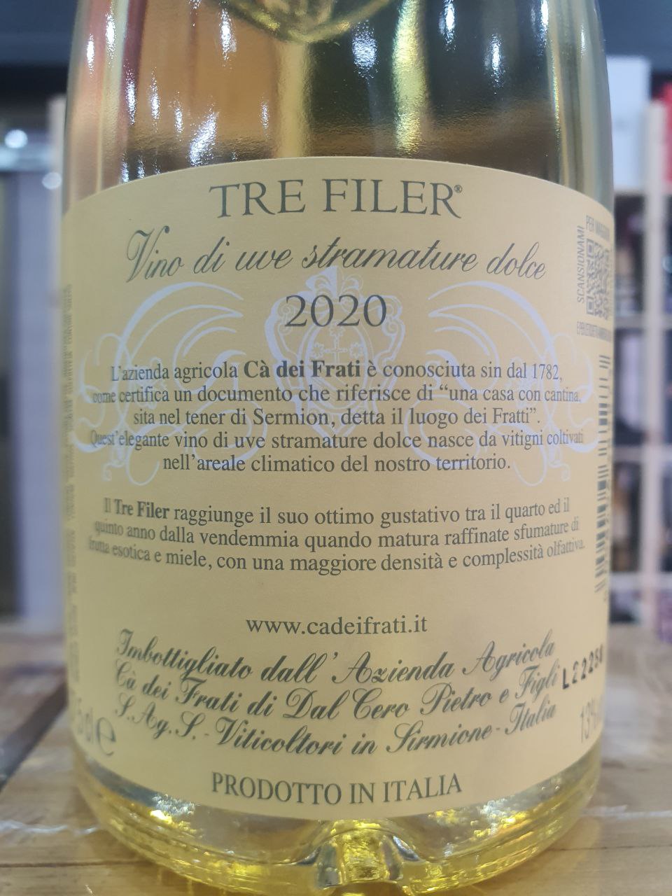 Passito Tre Filer Ca' dei Frati 2020