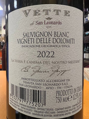Sauvignon Blanc di San Leonardo Vette 2022