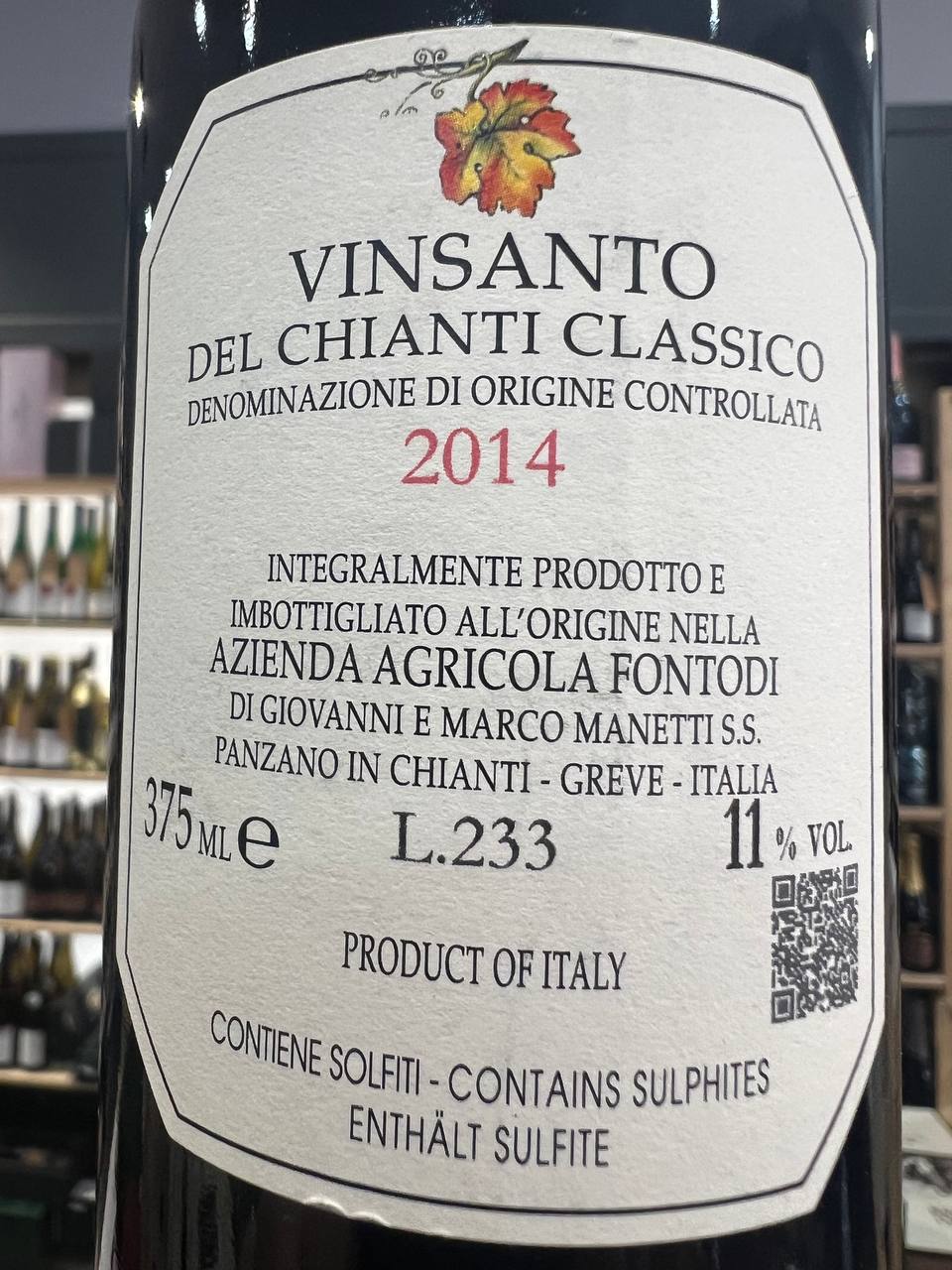 Vin Santo del Chianti 2014 Fontodi (lt 0,375)