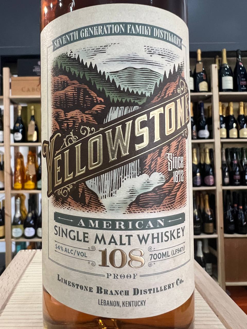 Yellowstone American Single Malt Whiskey Limestone Branch Distillery