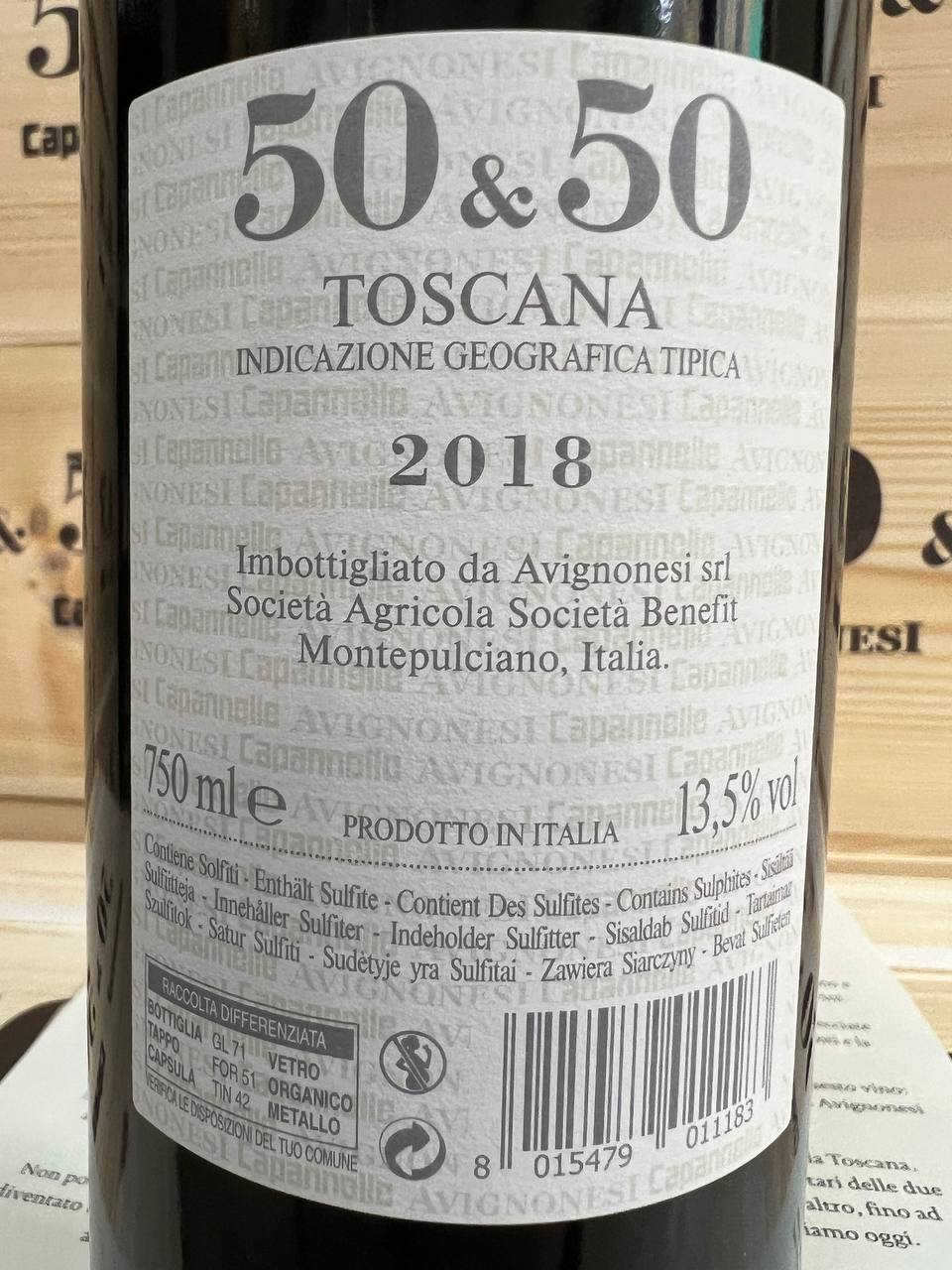 50&50 Avignonesi 2018 - IGT Toscana