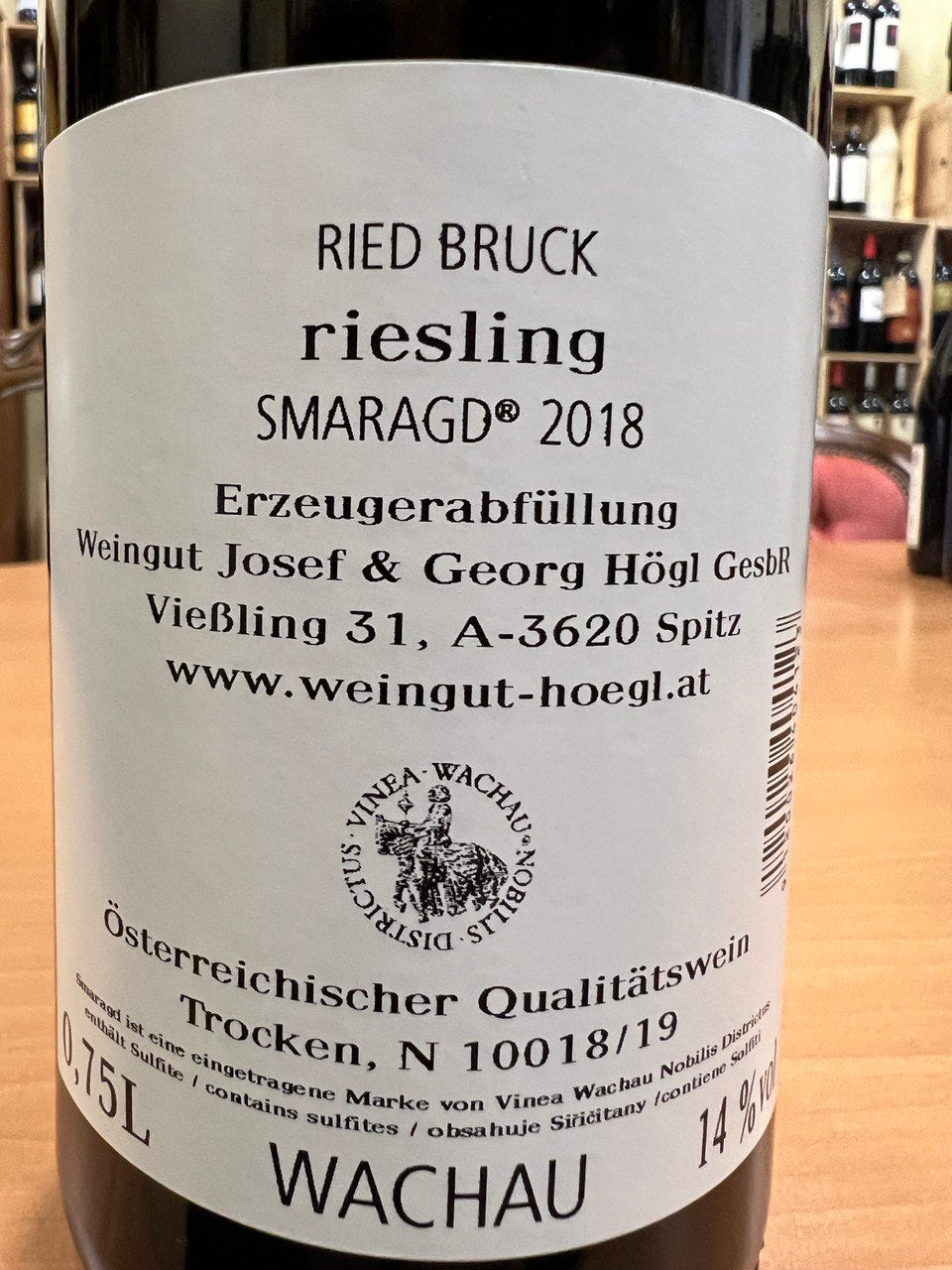 Riesling Högl Smaragd Ried Bruck 2018