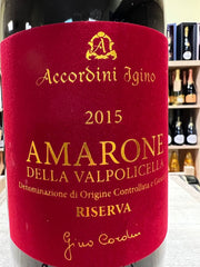 ACCORDINI IGINO AMARONE DELLA VALPOLICELLA RISERVA 2015