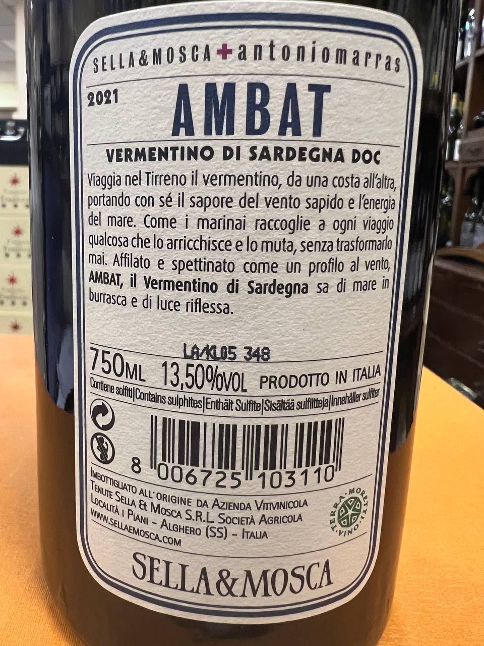 Ambat 2021 Sella & Mosca Vermentino di Sardegna