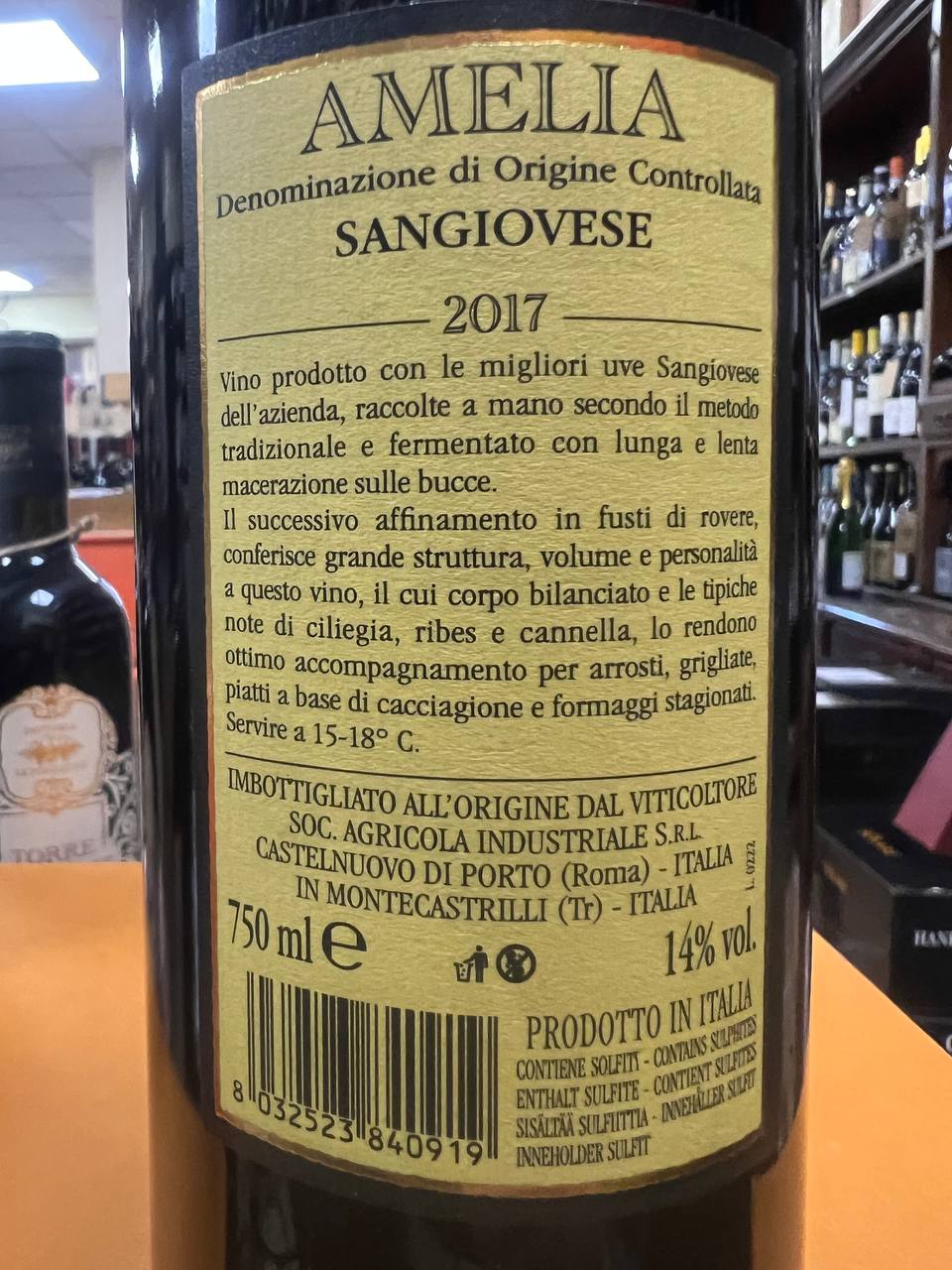 Amelia DOC 2017 Sangiovese Fattoria Le Poggette