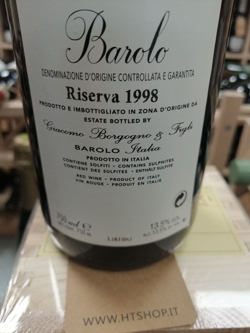 Barolo Riserva Borgogno 1998