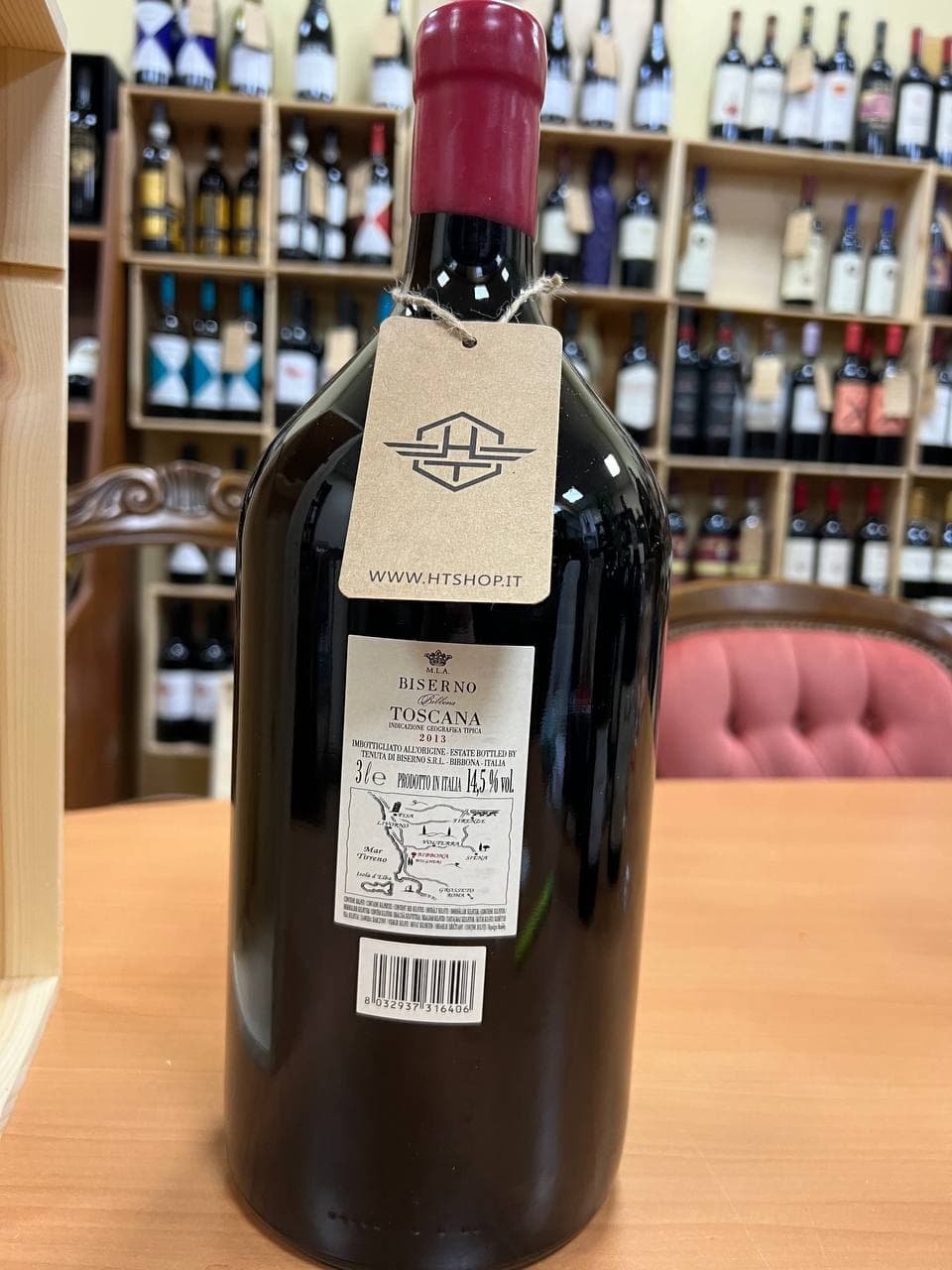 Biserno 2013  Jéroboam in Cassa Legno