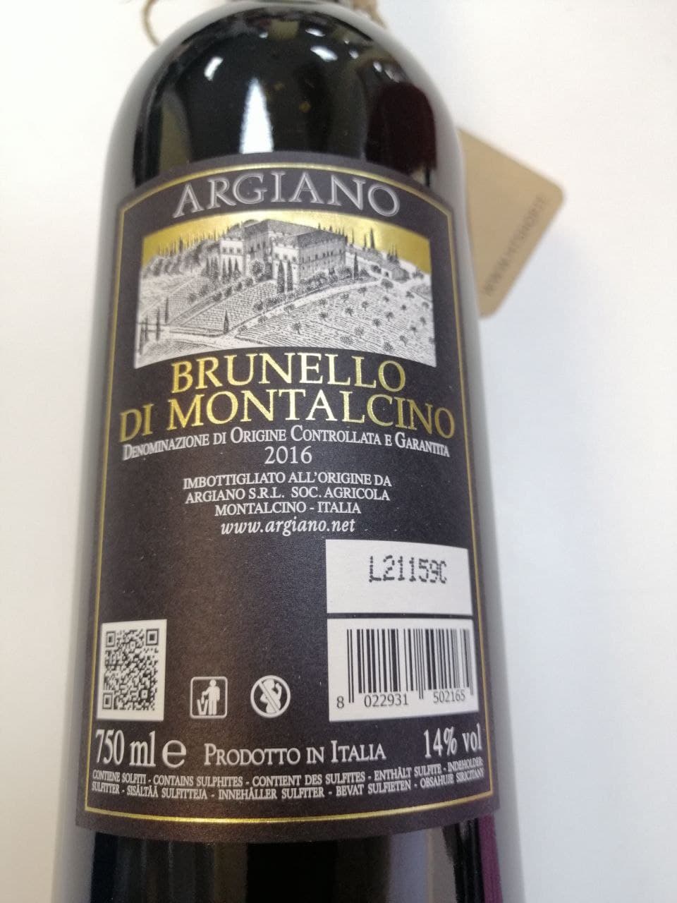 Brunello di Montalcino Argiano 2016