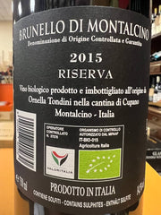 Brunello di Montalcino Riserva 2015 Cupano Bio