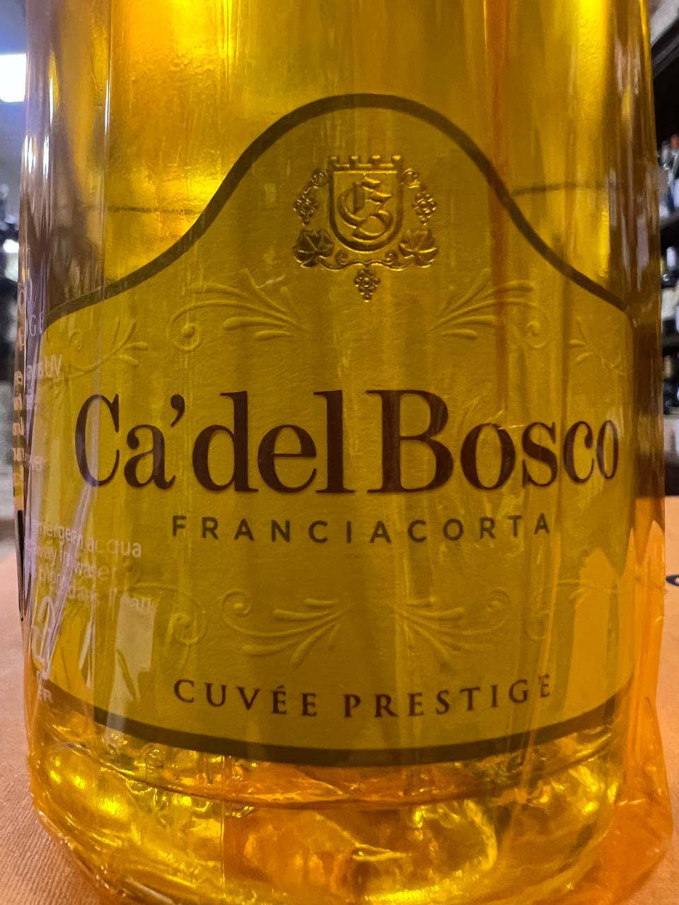Franciacorta Cà del Bosco mezza bottiglia Cuvée Prestige 46° edizione