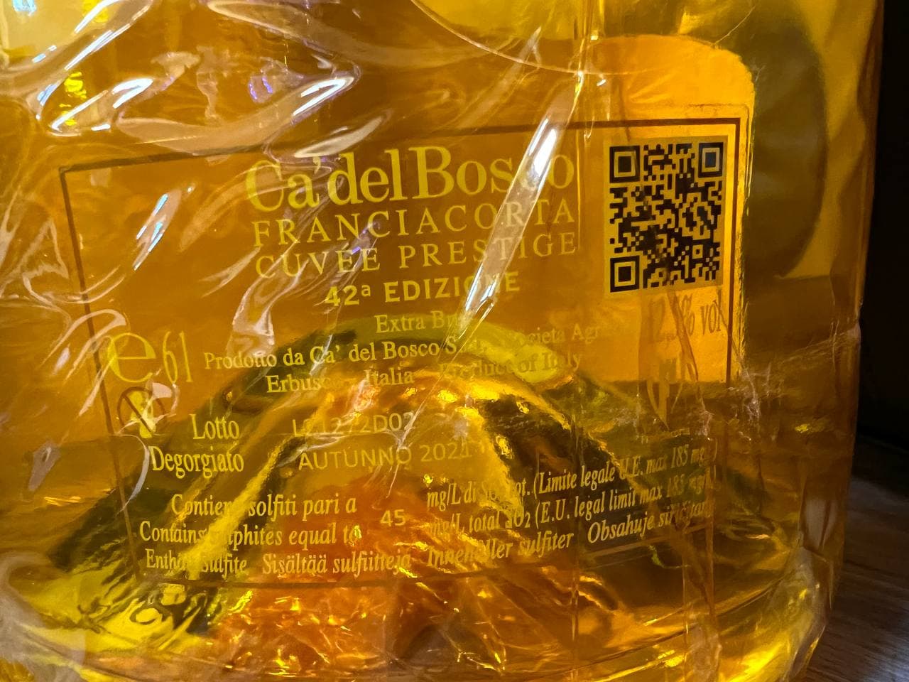 Mathusalem in Bag Cà del Bosco  42° edizione - Franciacorta cuveè prestige