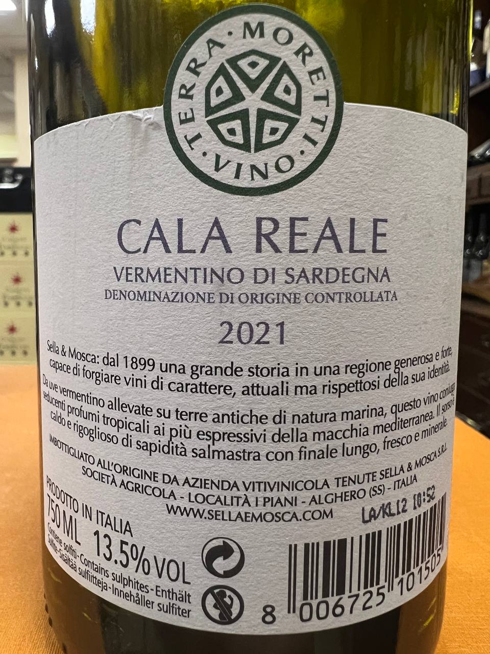 Vermentino di Sardegna Sella & Mosca Cala Reale 2021