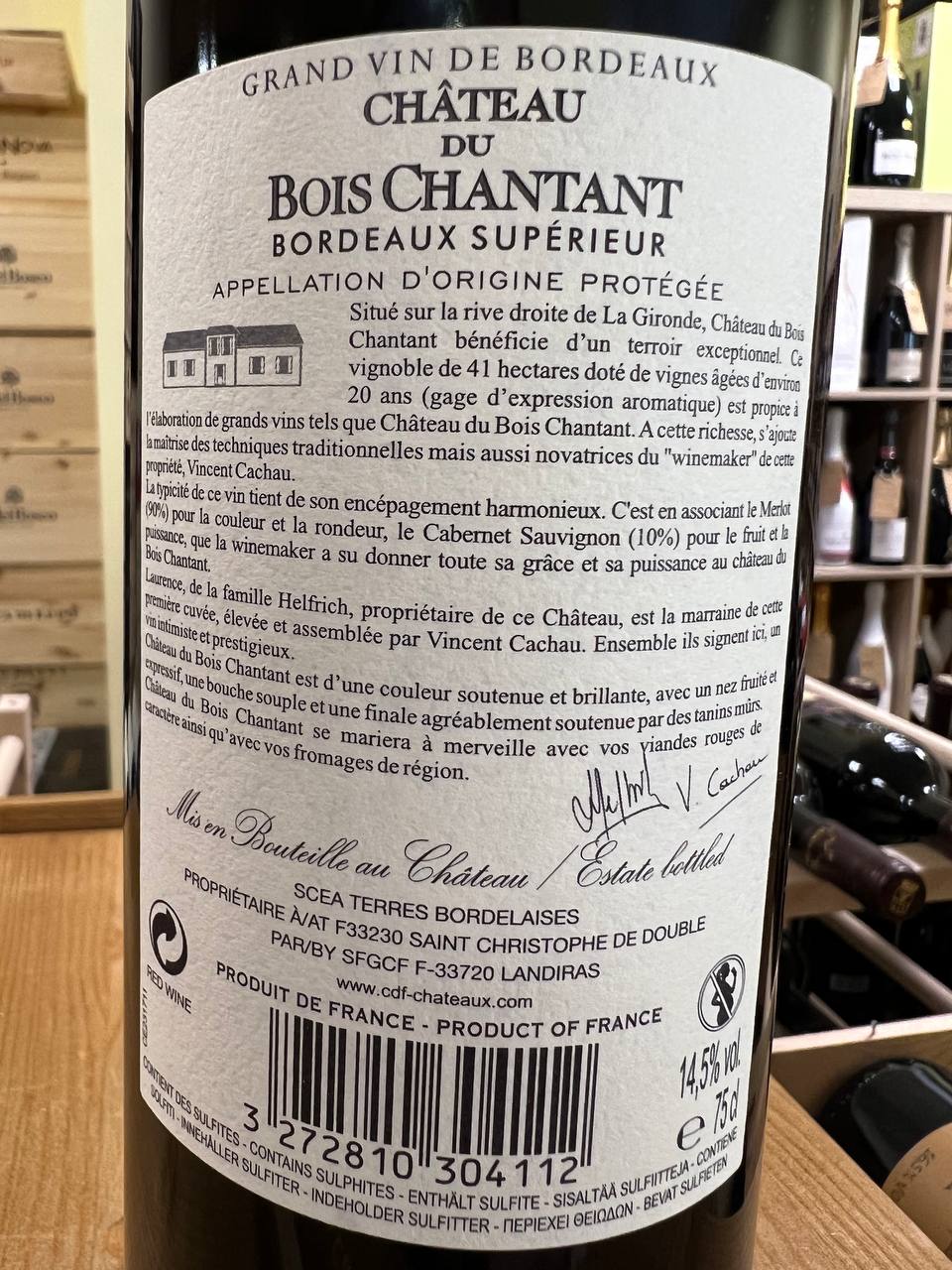 Château du Bois Chantant 2018 Bordeaux Superieur