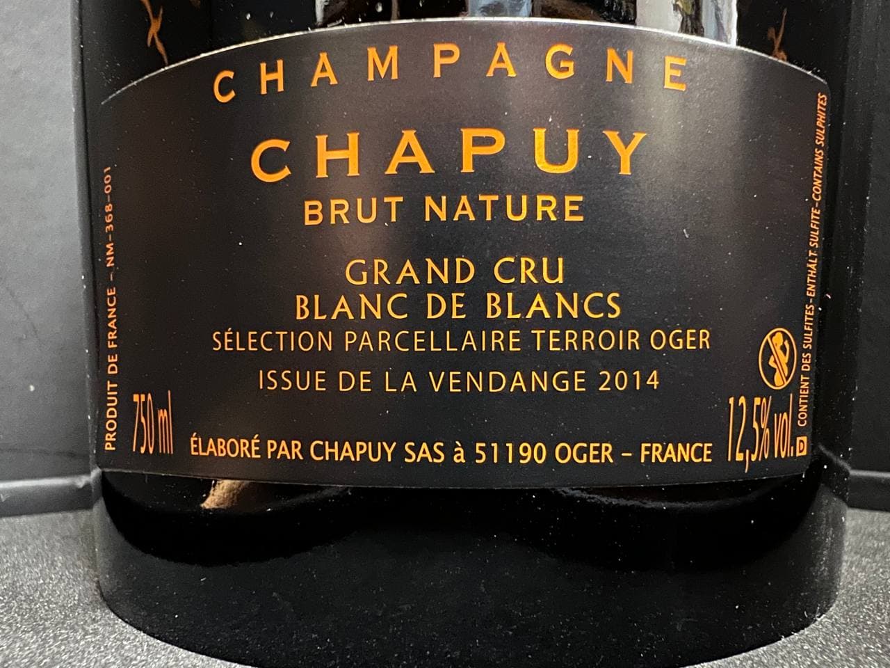 Champagne Chapuy Unica Oger Grand Cru
