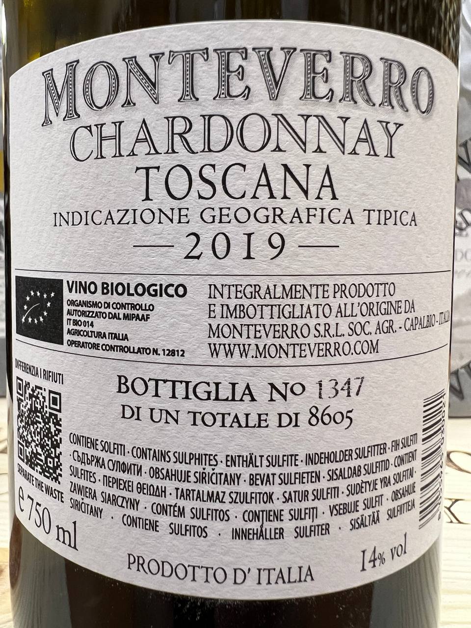 Monteverro Chardonnay 2019 – IGT Toscana