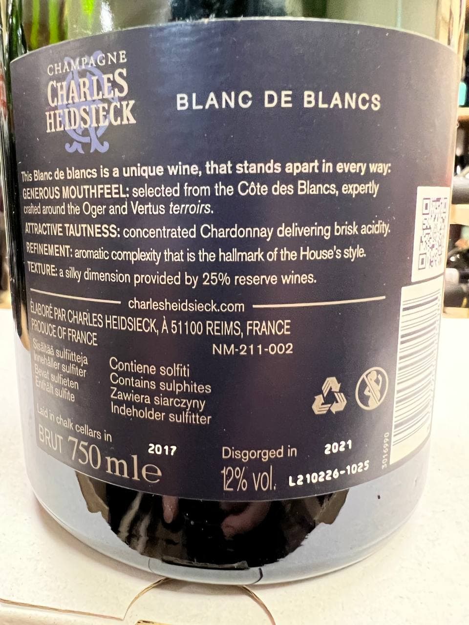 Champagne Charles Heidsieck Blanc de Blancs