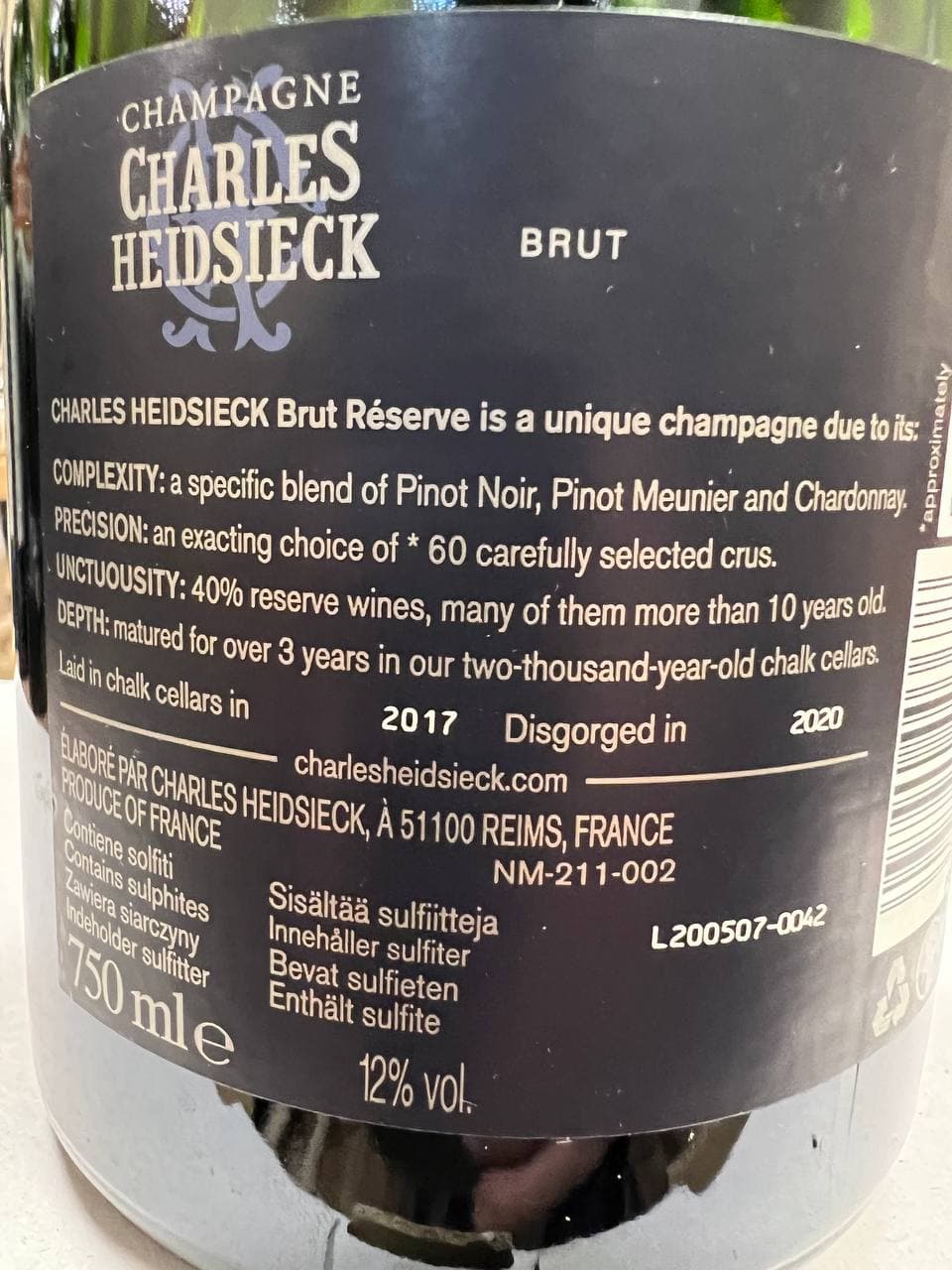 Champagne Charles Heidsieck Brut Réserve