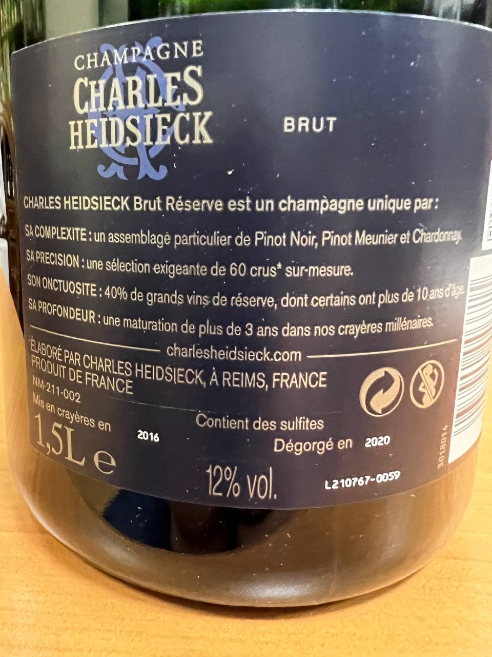 Champagne Magnum Charles Heidsieck Brut Réserve