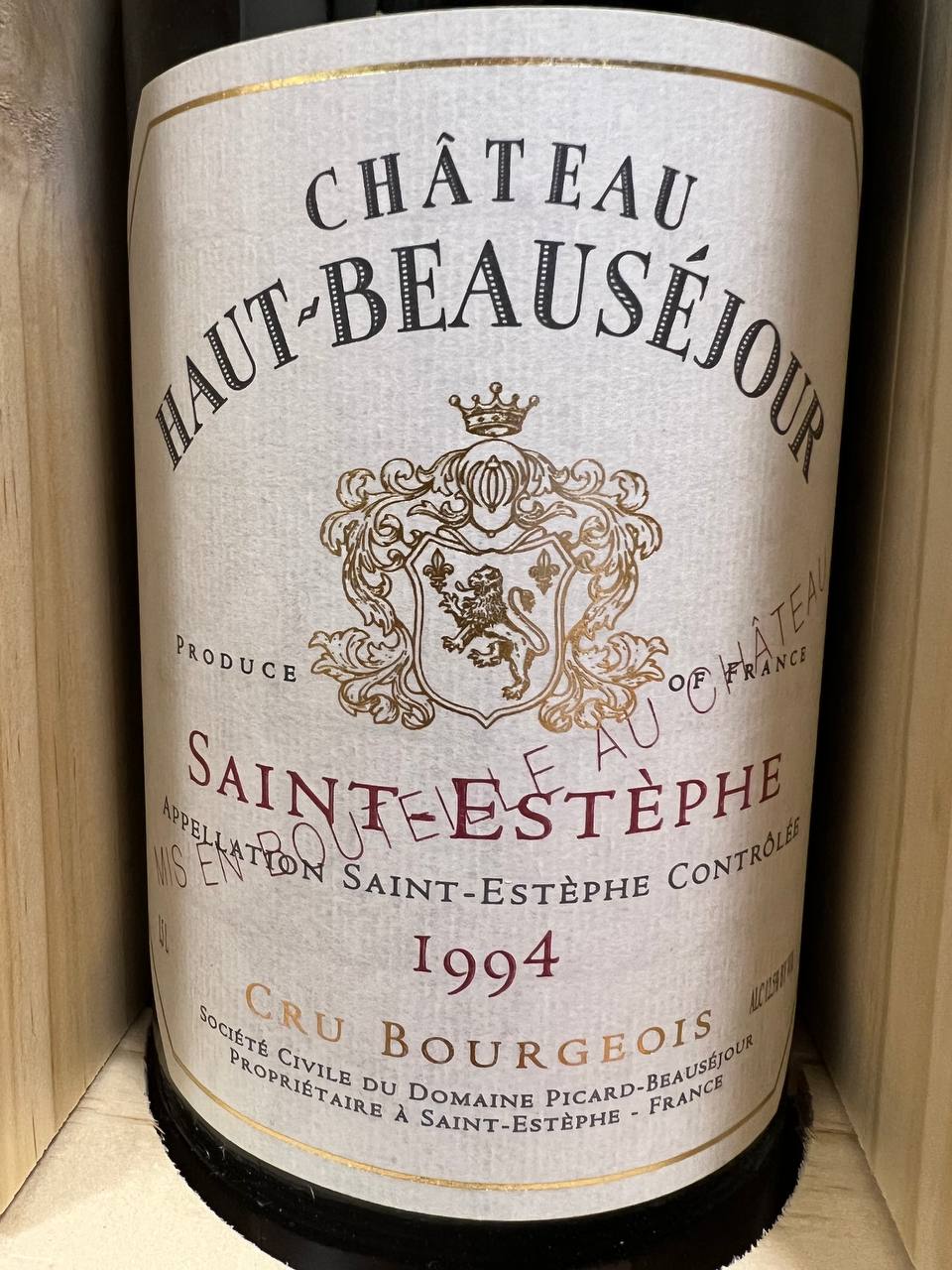 Château Haut-Beauséjour  Magnum1994 - Saint-Estèphe