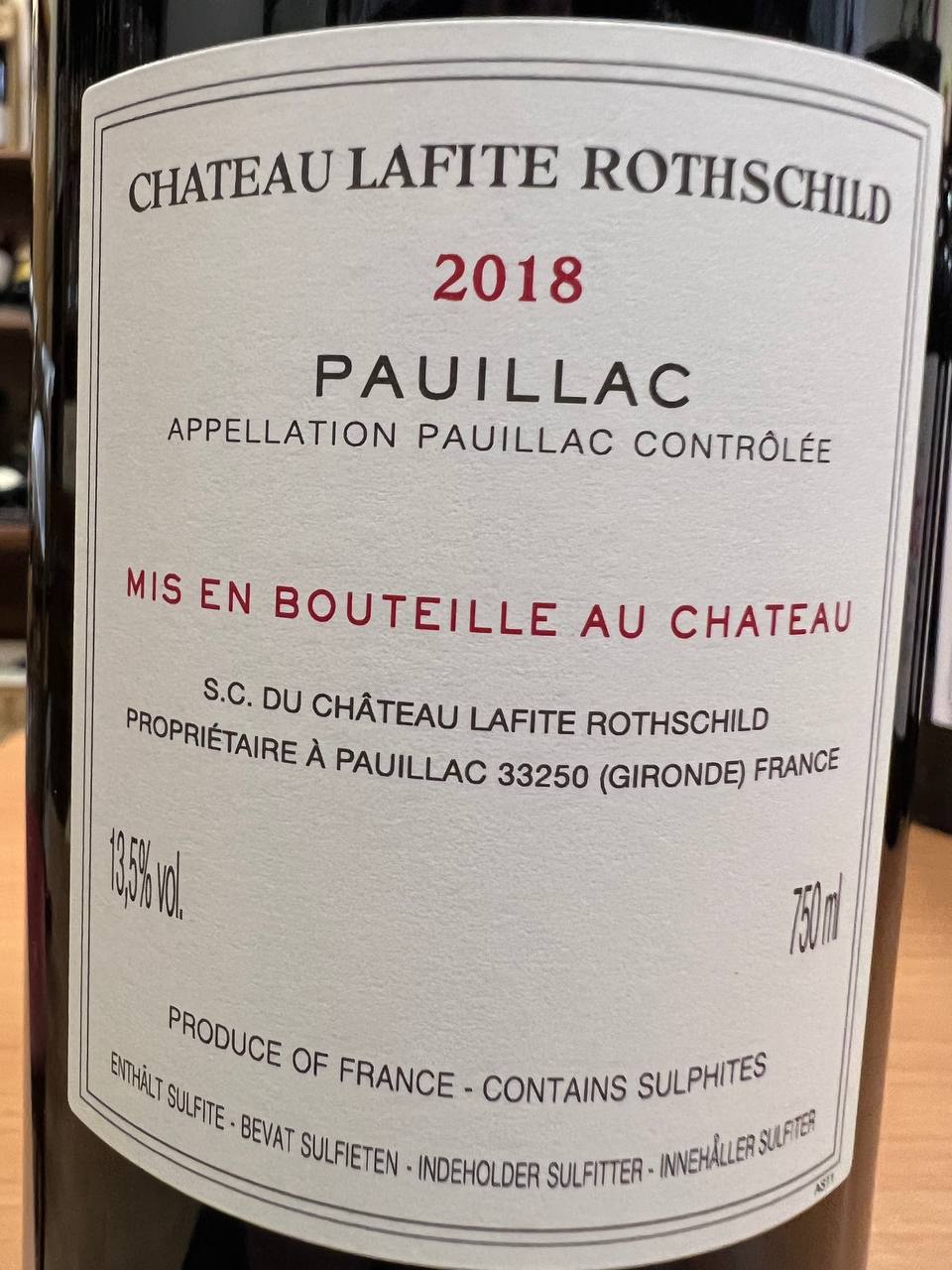 Château Lafite Rothschild 2018