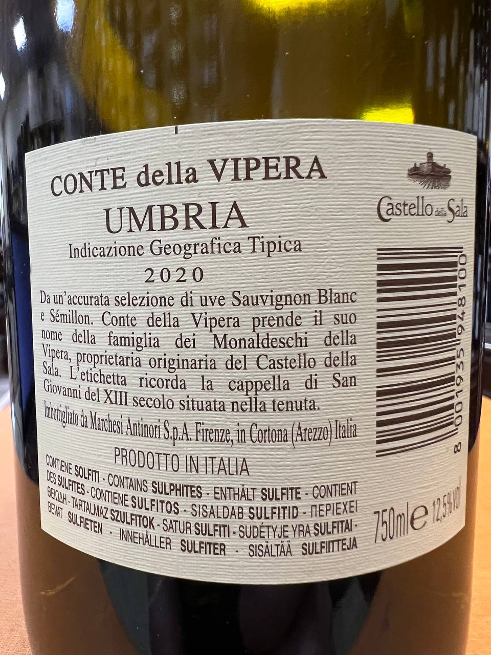 Conte Della Vipera 2020 - Tenuta Castello della Sala