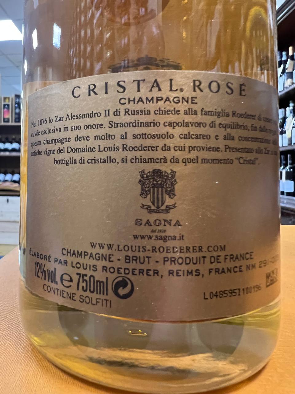 Cristal Rosé 2012 Champagne Brut - Astucciato