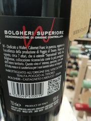 Toscana Rosso IGT “Dedicato a Walter” 2016 - Poggio al Tesoro