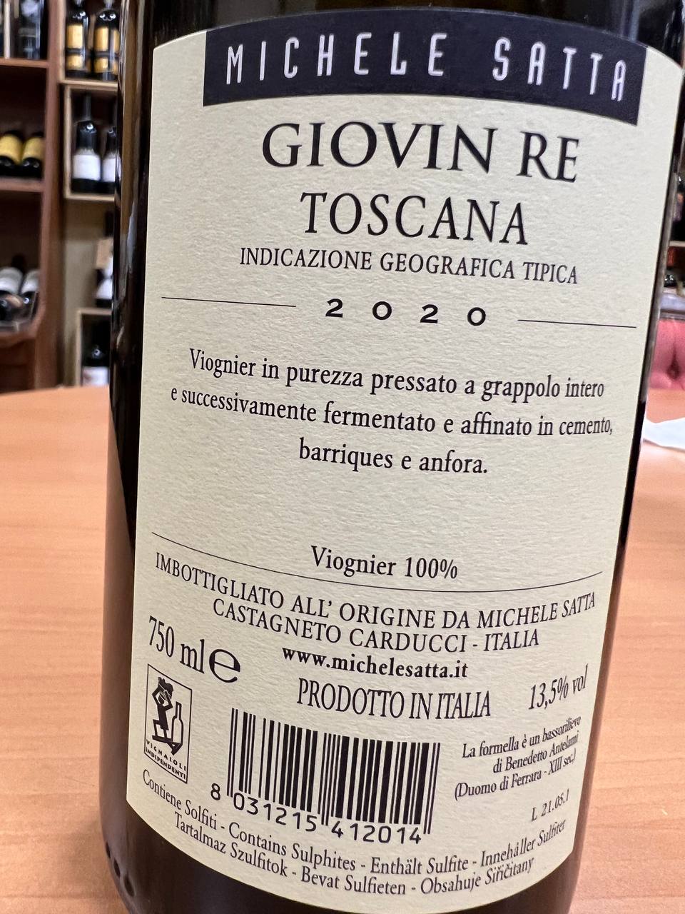 Giovin Re Michele Satta 2020