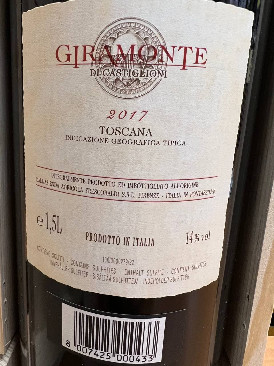 Frescobaldi Giramonte 2017 Magnum