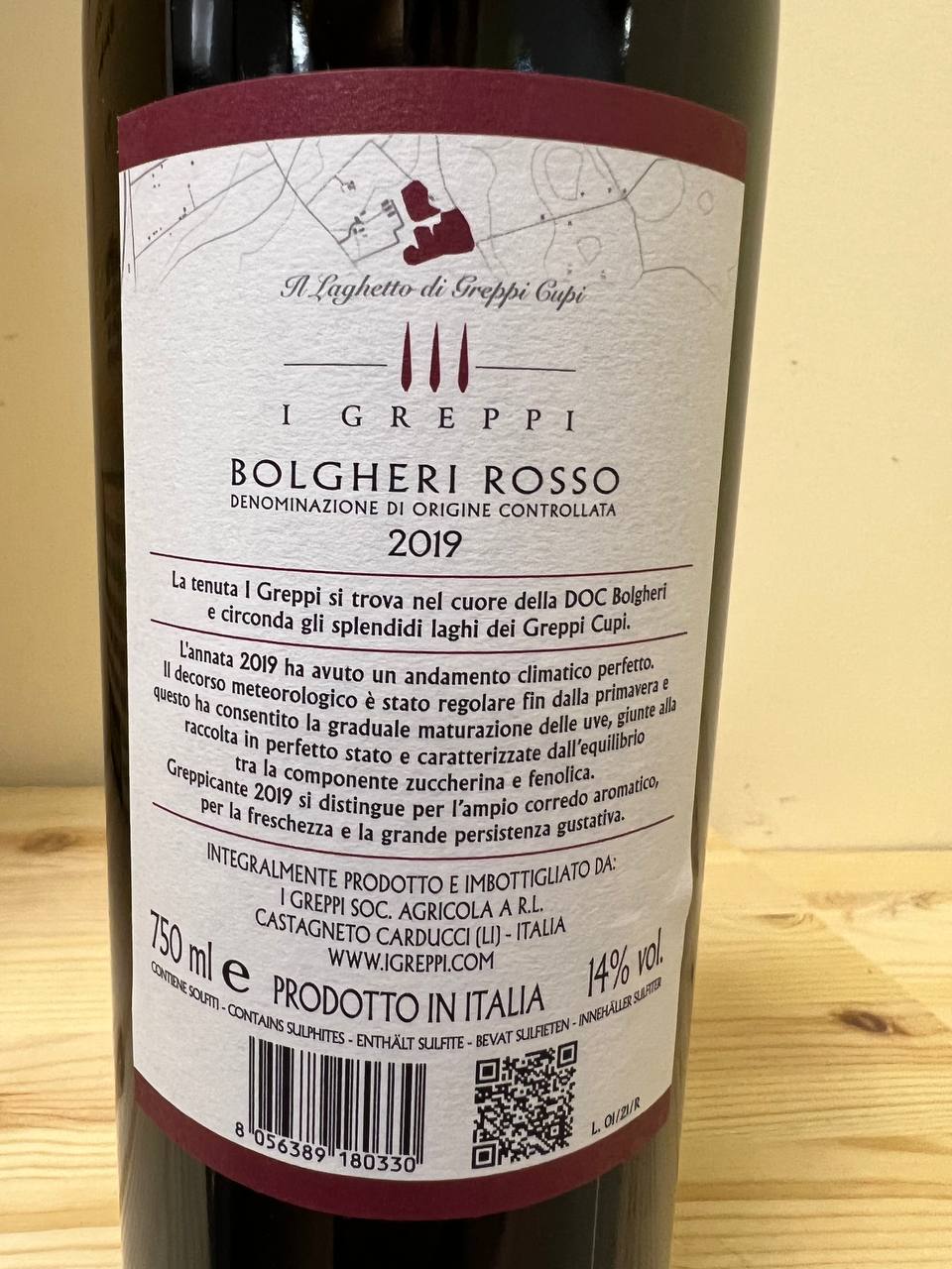 Greppicante 2019 Bolgheri Rosso - I Greppi