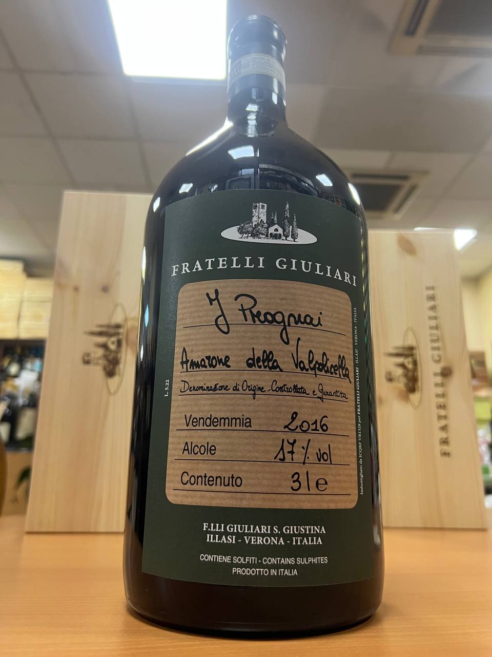 Fratelli Giuliari I Prognai 2016 Jeroboam - Amarone della Valpolicella