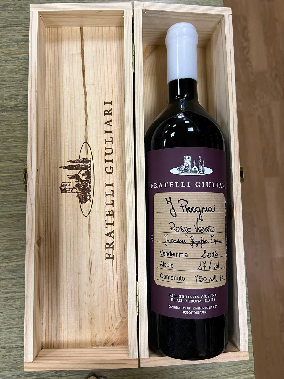 I Prognai 2016 Rosso Veneto Fratelli Giuliari