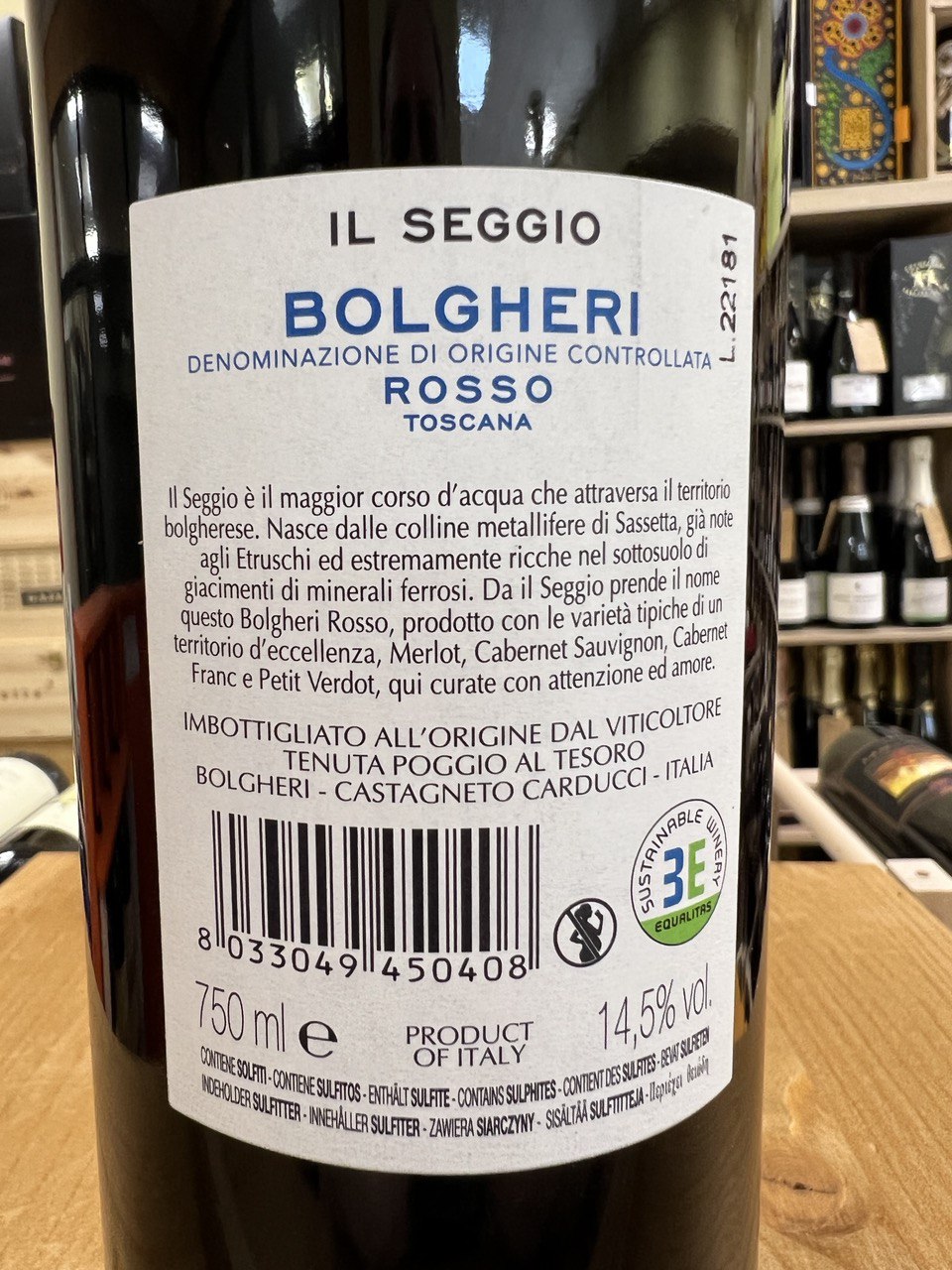 Il Seggio 2020 - Bolgheri Rosso Poggio al Tesoro