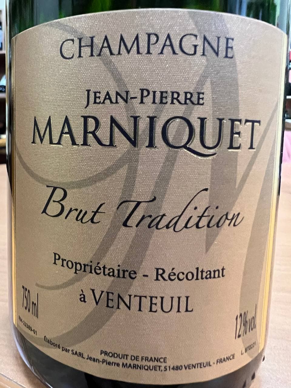 Champagne  Jean-Pierre Marniquet  Brut Tradition