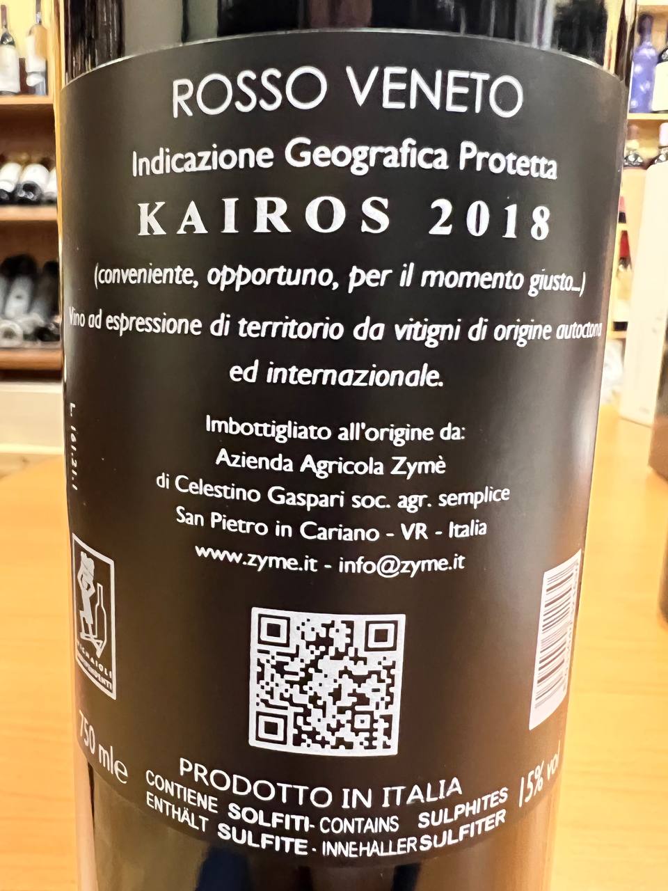 Zymè Kairos 2018 - Rosso Veneto IGT