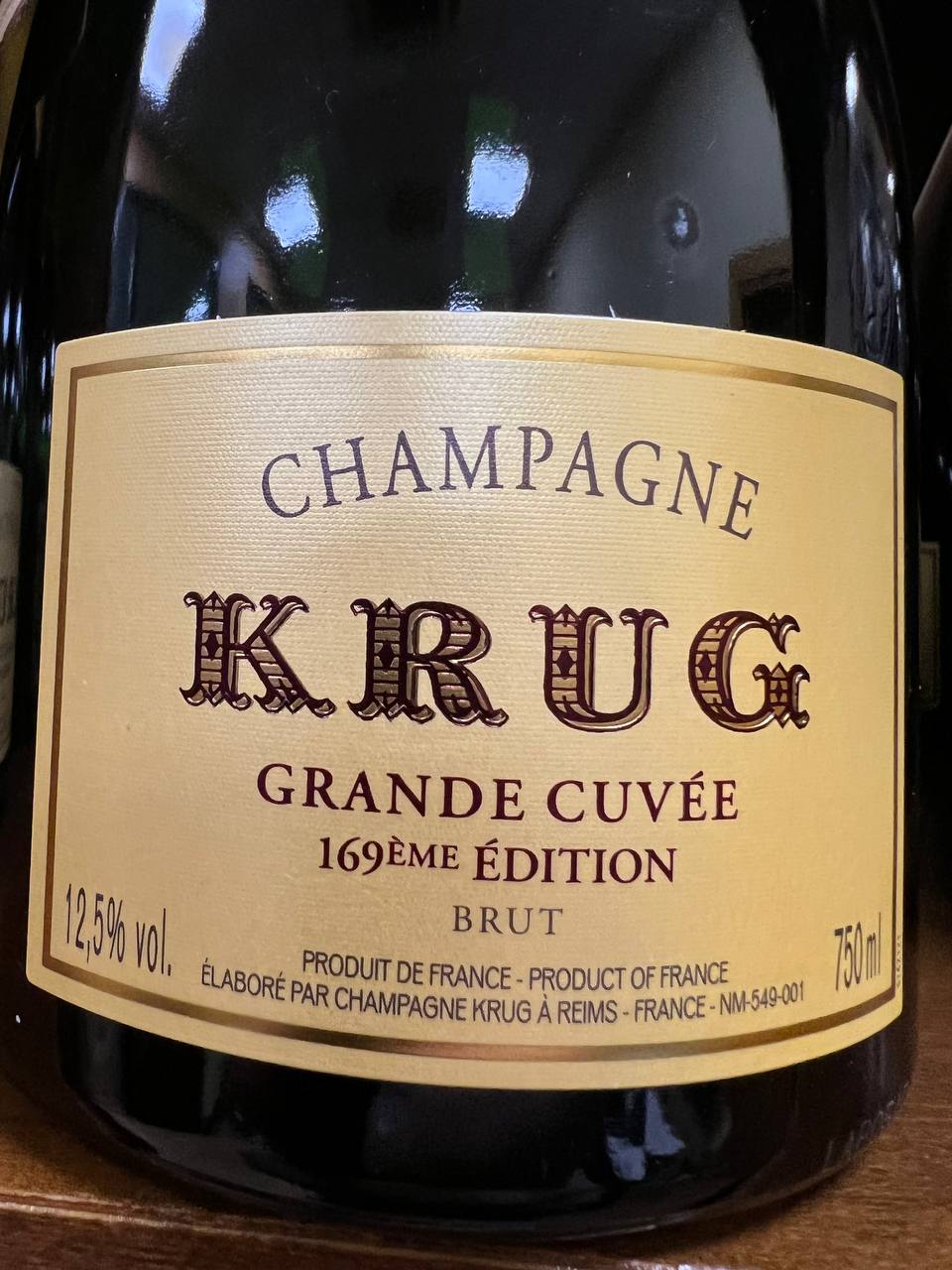 Champagne Krug Grande Cuvée 169ème Édition