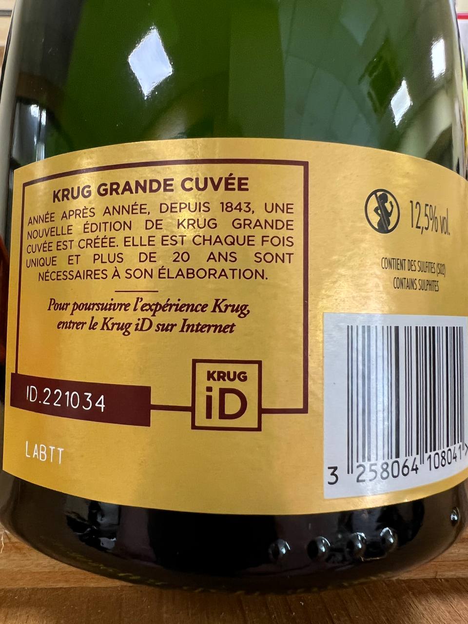 Champagne Krug Grande Cuvée 170ème Édition