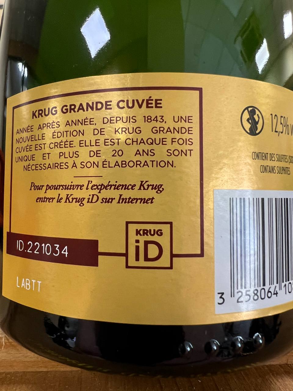 Champagne Krug Grande Cuvée 170ème Édition