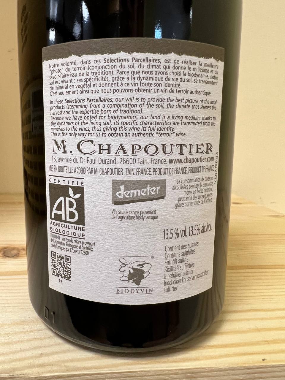 Ermitage Rouge L'Ermite 2011 AOC - M. Chapoutier