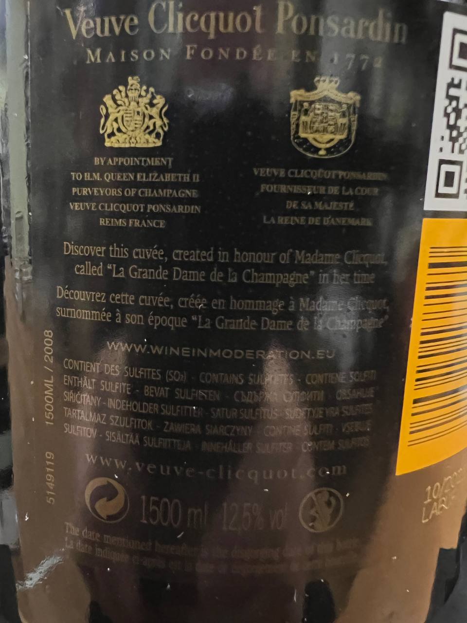 La Grande Dame 2008 Magnum Veuve Clicquot Ponsardin - Astucciato