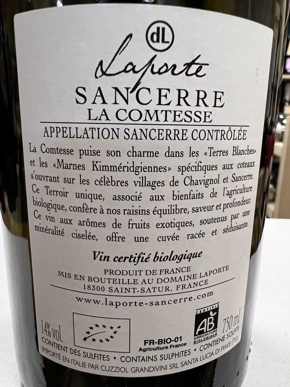 Laporte Sancerre AOC La Comtesse 2019