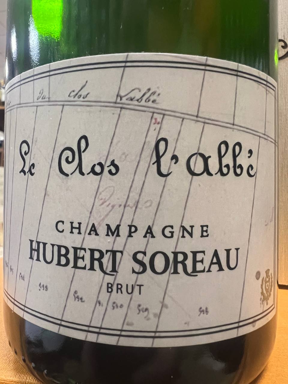 Hubert Soreau Le Clos L’Abbé 2011