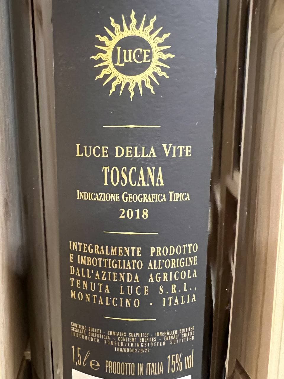 Luce Della Vite 2018 Magnum- Con astuccio in legno