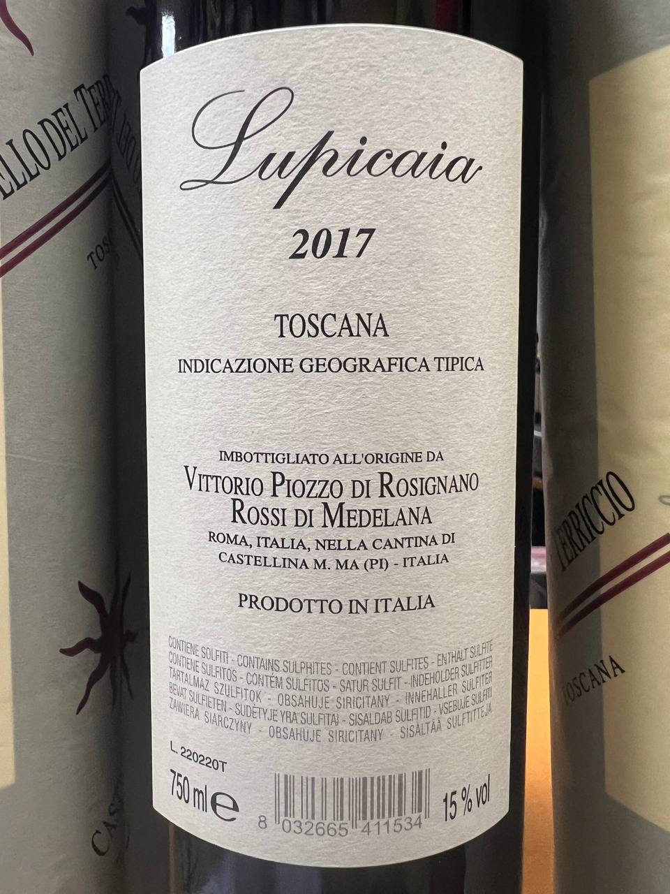Castello Del Terriccio Lupicaia 2017