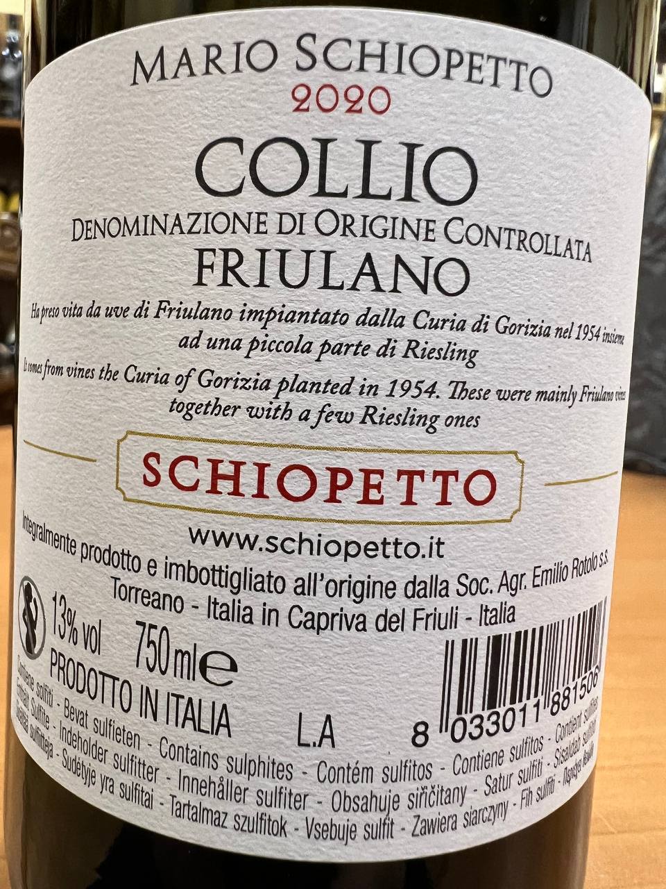 "M" Mario Schiopetto 2020